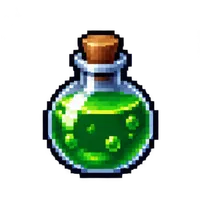 Actual SpriteArk export: Green potion