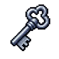 Actual SpriteArk export: Silver key