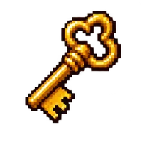 Actual SpriteArk export: Gold key